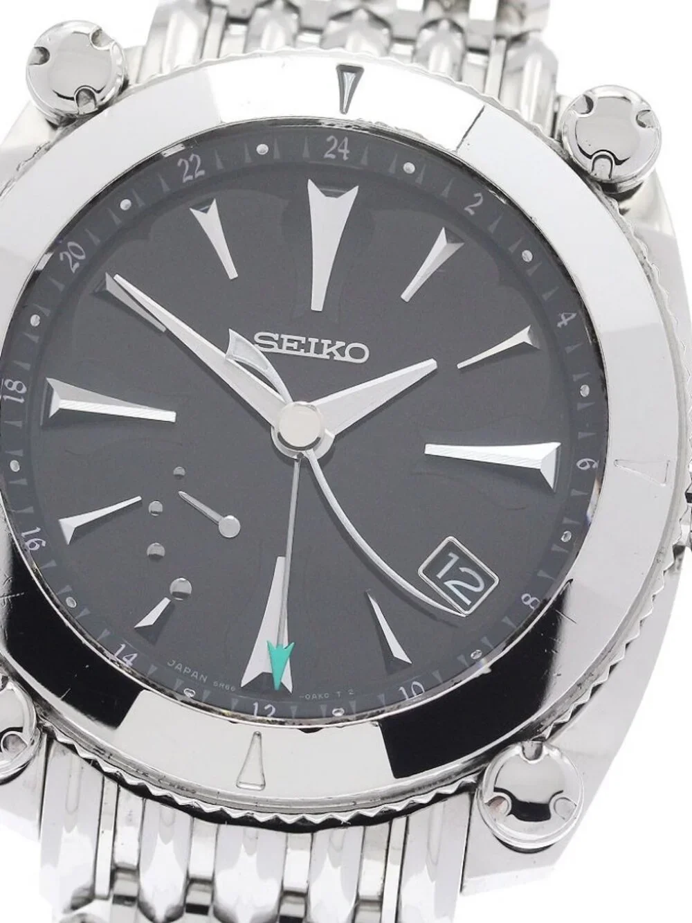 SEIKO Galante SBLA051/5R66-0AN0 GMT black Dial Spring drive Men's Watch_962855